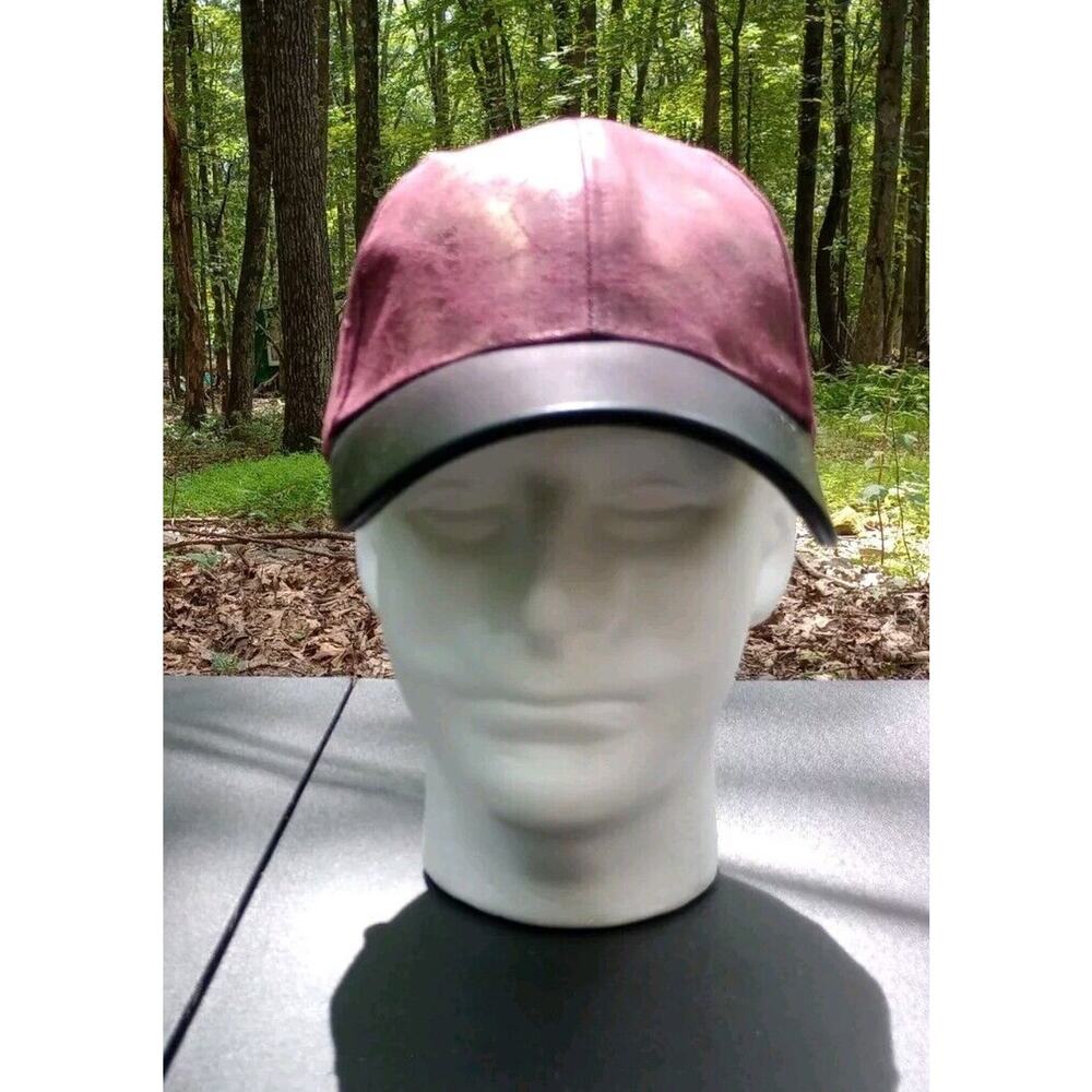 Dave And Young Burgundy Baseball Cap Adjustable Back